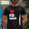 I Heart Will Campbell New England Patriots T Shirt