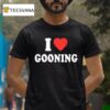 I Love Gooning Heart Red T Shirt