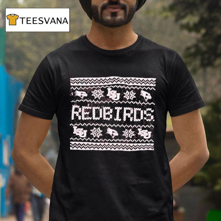 Illinois State University Isu Redbirds Ugly Christmas T Shirt Illinois State University Isu Redbirds Ugly Christmas T Shirt