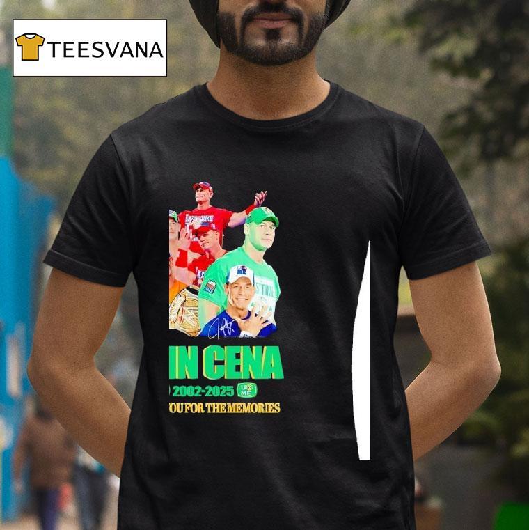 John Cena Thank You For The Memories T Shirt John Cena Thank You For The Memories T Shirt