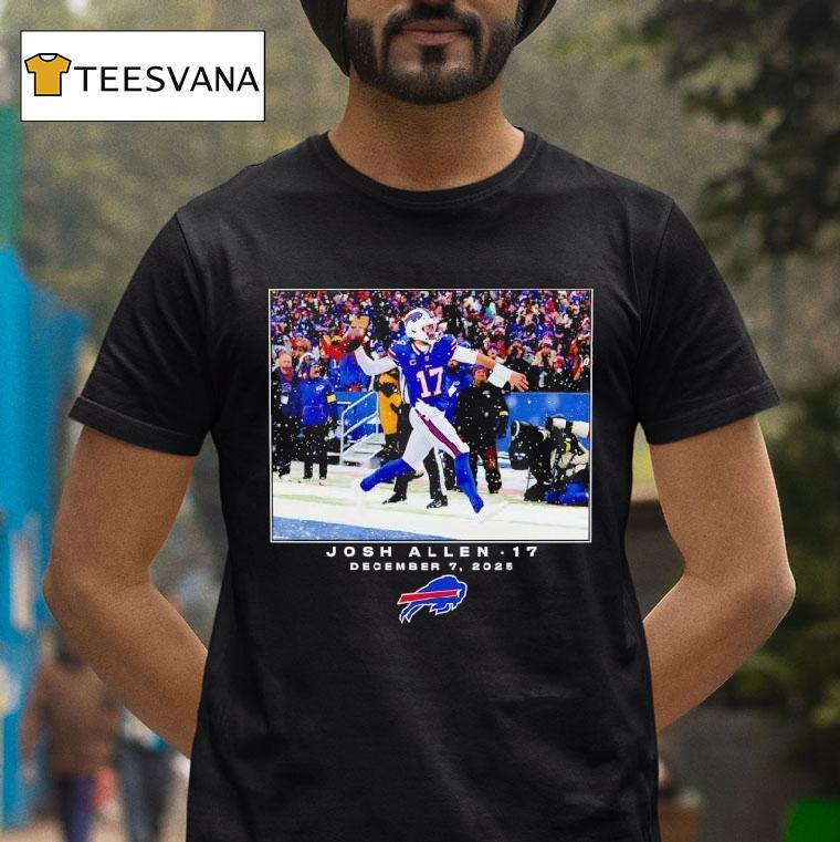 Josh Allen Buffalo Bills Nfl Photo T Shirt Josh Allen Buffalo Bills Nfl Photo T Shirt