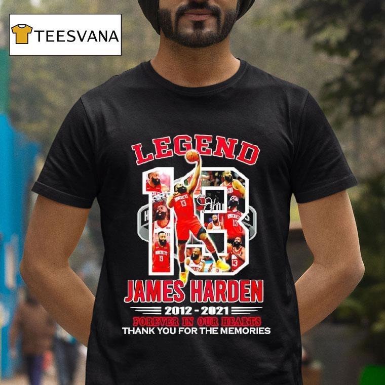 Legend James Harden Houston Rockets Thank You For The Memories Signature T Shirt Legend James Harden Houston Rockets Thank You For The Memories Signature T Shirt