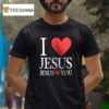 Los Angeles Chargers I Love Jesus Jesus Love You Cross T Shirt