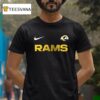 Los Angeles Rams This Drummer Loves The Rams Skeleton T Shirt