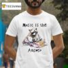 Music Is The Answer Raccoon T Shirt