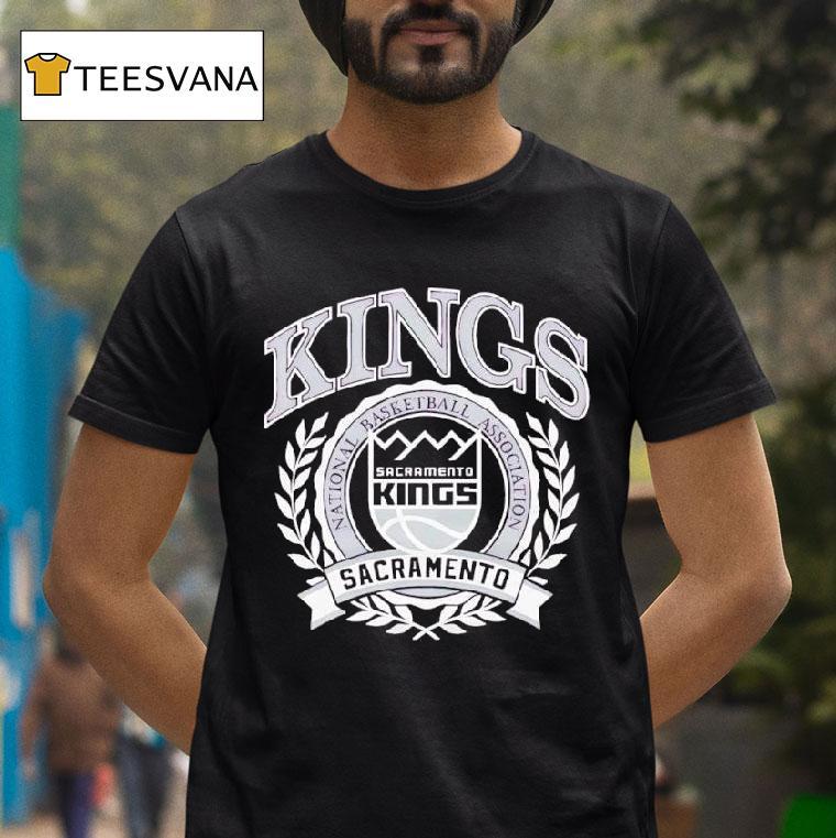 Naional Basketball Association Sacramento Kings Crest Logo T Shirt Naional Basketball Association Sacramento Kings Crest Logo T Shirt
