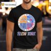 New York Knicks New York Rangers New York Yankees New York Giants Mashup Logo T Shirt