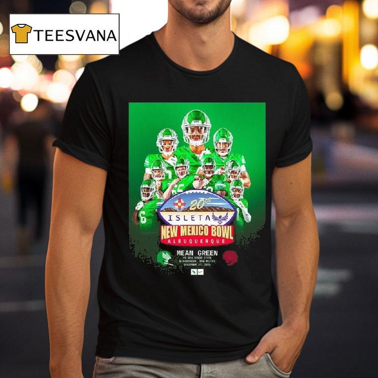 North Texas Mean Green Vs San Diego State Aztecs Matchup On December Isleta New Mexico Bowl T Shirt North Texas Mean Green Vs San Diego State Aztecs Matchup On December Isleta New Mexico Bowl T Shirt