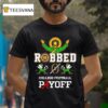 Notre Dame Fighting Irish Jesus Robbed College Football Playoff T Shirt