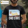 Ohio State Buckeyes Vs Michigan Wolverines Rivalry Script Ohio On Big M Brutus Mascot Stadium T Shirt