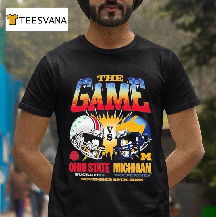 Ohio State Buckeyes Vs Michigan Wolverines The Game Football Rivalry November Th Helme T Shirt Ohio State Buckeyes Vs Michigan Wolverines The Game Football Rivalry November Th Helme T Shirt
