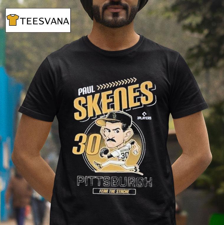 Paul Skenes Fear The Stache Pittsburgh Pirates Mlb Caricature T Shirt Paul Skenes Fear The Stache Pittsburgh Pirates Mlb Caricature T Shirt