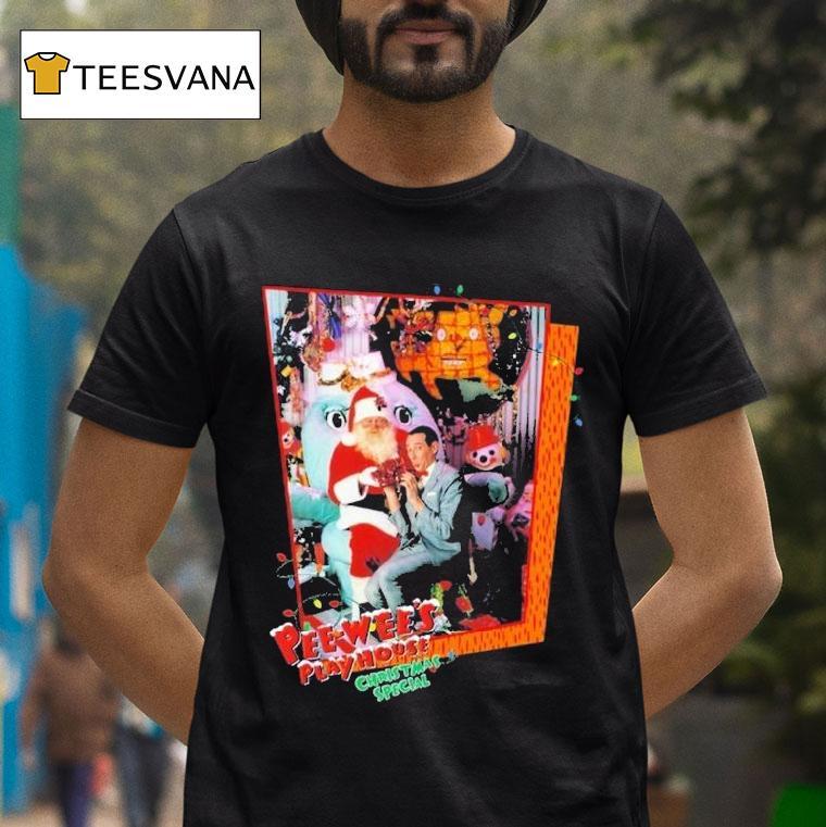 Pee Wee S Herman Playhouse Christmas Special Santa T Shirt Pee Wee S Herman Playhouse Christmas Special Santa T Shirt