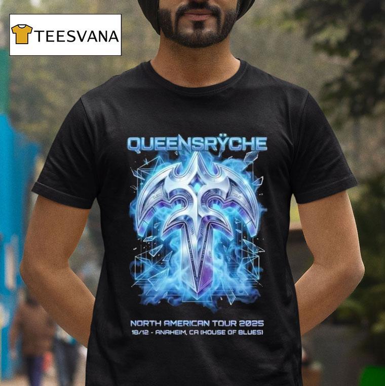 Queensryche Volume And Vengeance Tour On December At House Of Blues Anaheim Ca Logo T Shirt Queensryche Volume And Vengeance Tour On December At House Of Blues Anaheim Ca Logo T Shirt