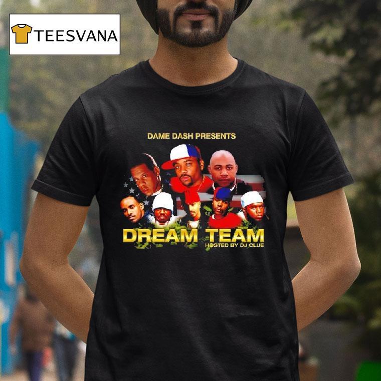 Roc A Fella Dream Team Dame Dash And Other Artists Like Ye T Shirt Roc A Fella Dream Team Dame Dash And Other Artists Like Ye T Shirt
