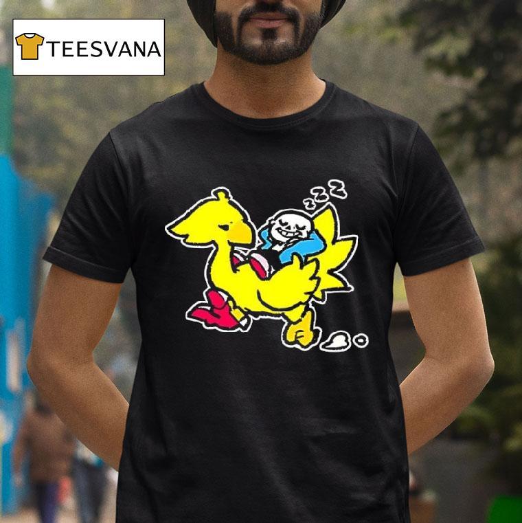 Sans And Chocobo Character T Shirt Sans And Chocobo Character T Shirt