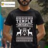Temple University Ugly Christmas T Shirt