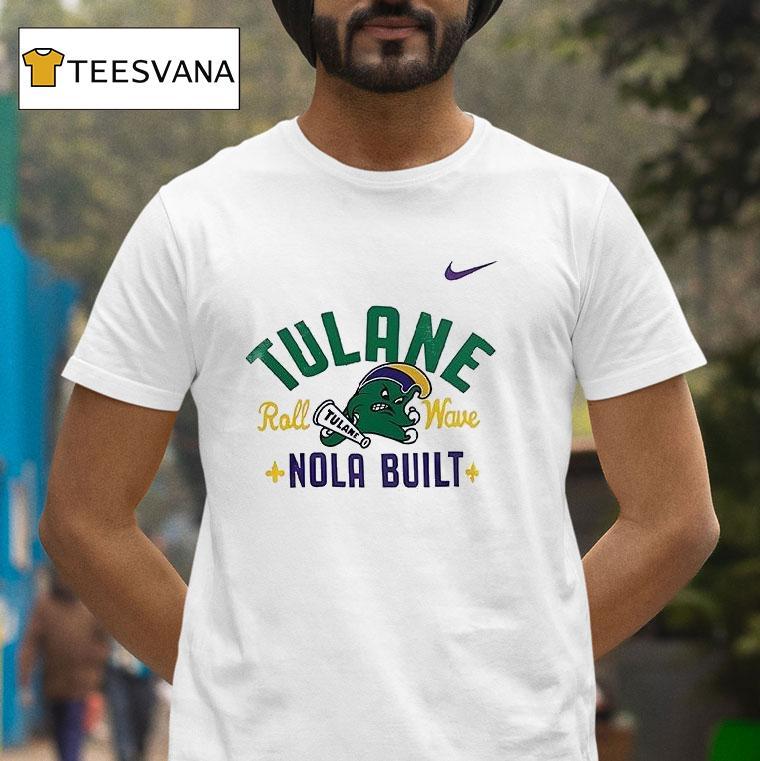 Tulane Green Wave Nola Built Roll Wave Logo T Shirt Tulane Green Wave Nola Built Roll Wave Logo T Shirt