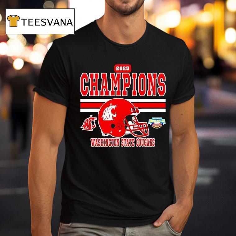 Washington State Cougars Potato Bowl Champions Helme T Shirt Washington State Cougars Potato Bowl Champions Helme T Shirt
