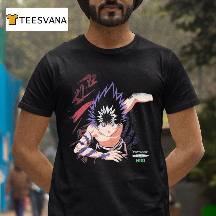 Yuyu Hakusho Hiei Spiral Mega Hypland T Shirt Yuyu Hakusho Hiei Spiral Mega Hypland T Shirt