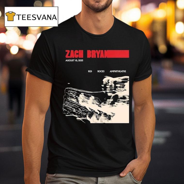 Zach Bryan Show At Red Rocks Park And Amphitheatre On August T Shirt Zach Bryan Show At Red Rocks Park And Amphitheatre On August T Shirt