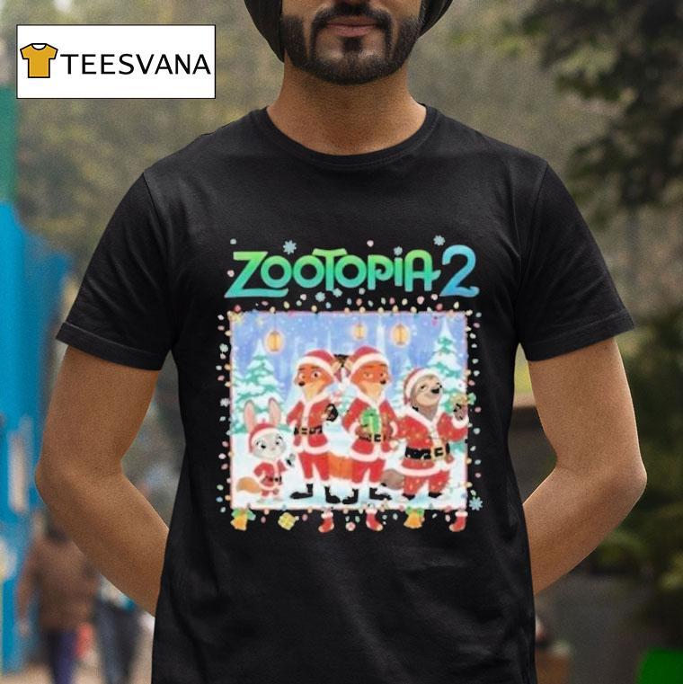 Zootopia Nick Wilde And Flash Holiday Christmas T Shirt Zootopia Nick Wilde And Flash Holiday Christmas T Shirt