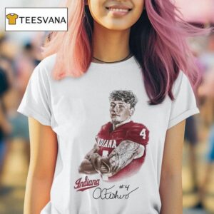 Aiden Fisher Portrait Indiana Hoosiers Football T Shirt