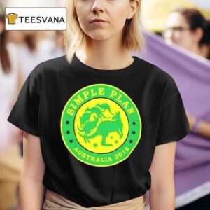 Simple Plan Australia Tour Kangaroo T Shirt