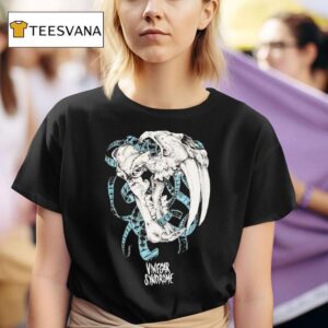 Vinegar Syndrome Saber Toothed Tiger Skull T Shirt