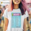Emo Nite Upcoming Parties Tour Dates T Shirt